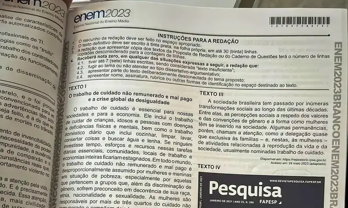 Imagem de compartilhamento para o artigo Vai fazer Enem ? Cartilha te ajuda a tirar nota 1000 na redação da MS Todo dia